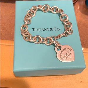 Tiffany & Co Sterling Silver Heart Tag Bracelet